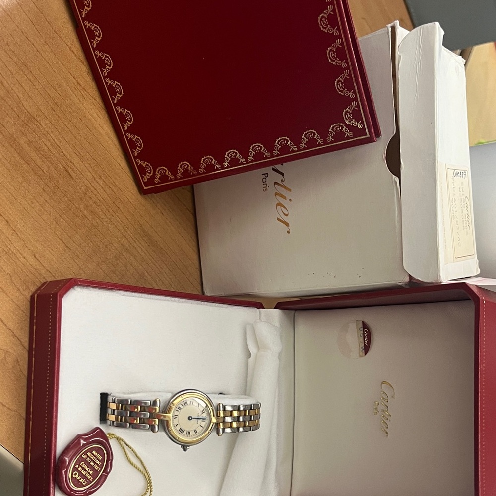 Cartier Gold and Silver Women's Watch - Picture 2 of 7